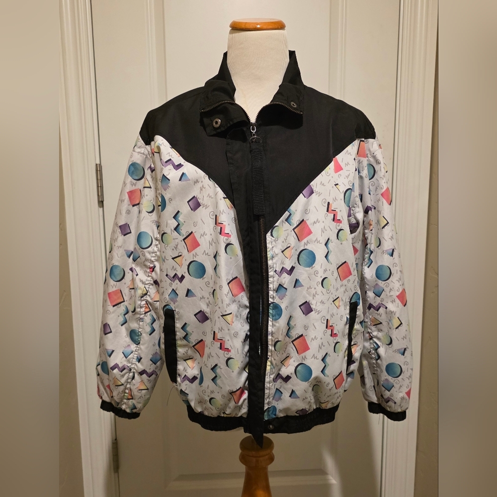 Vintage Geometric Pattern Jacket - image 1